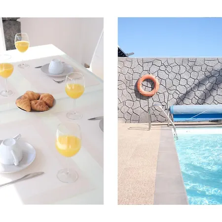 Blue Waves House - Heated Pool, Bbq And Bicycles By Lanzarote Semesterbostad *