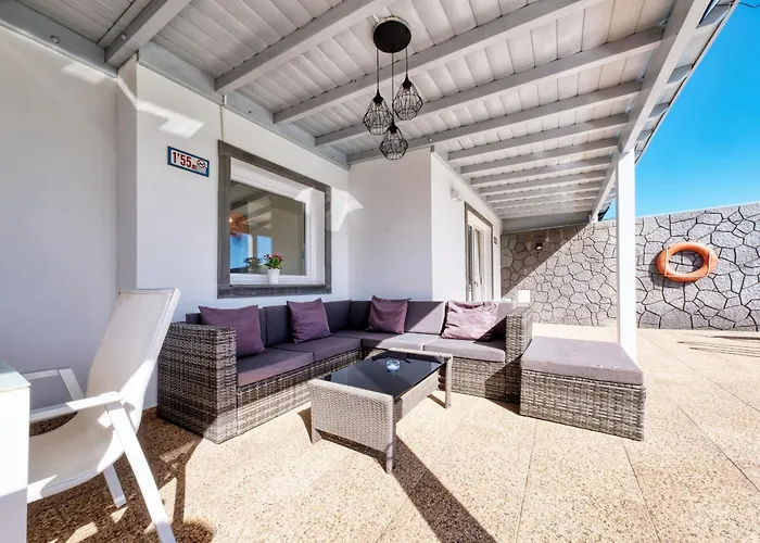 Blue Waves House - Heated Pool, Bbq And Bicycles By Lanzarote * 普拉亚布兰卡